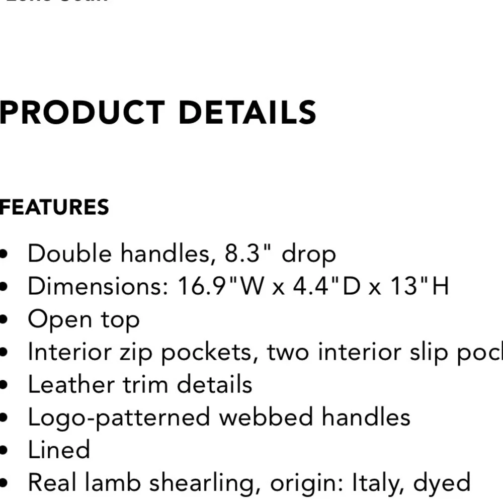 Chloe Large Woody Shearling Tote Bag - Picture 6 of 16